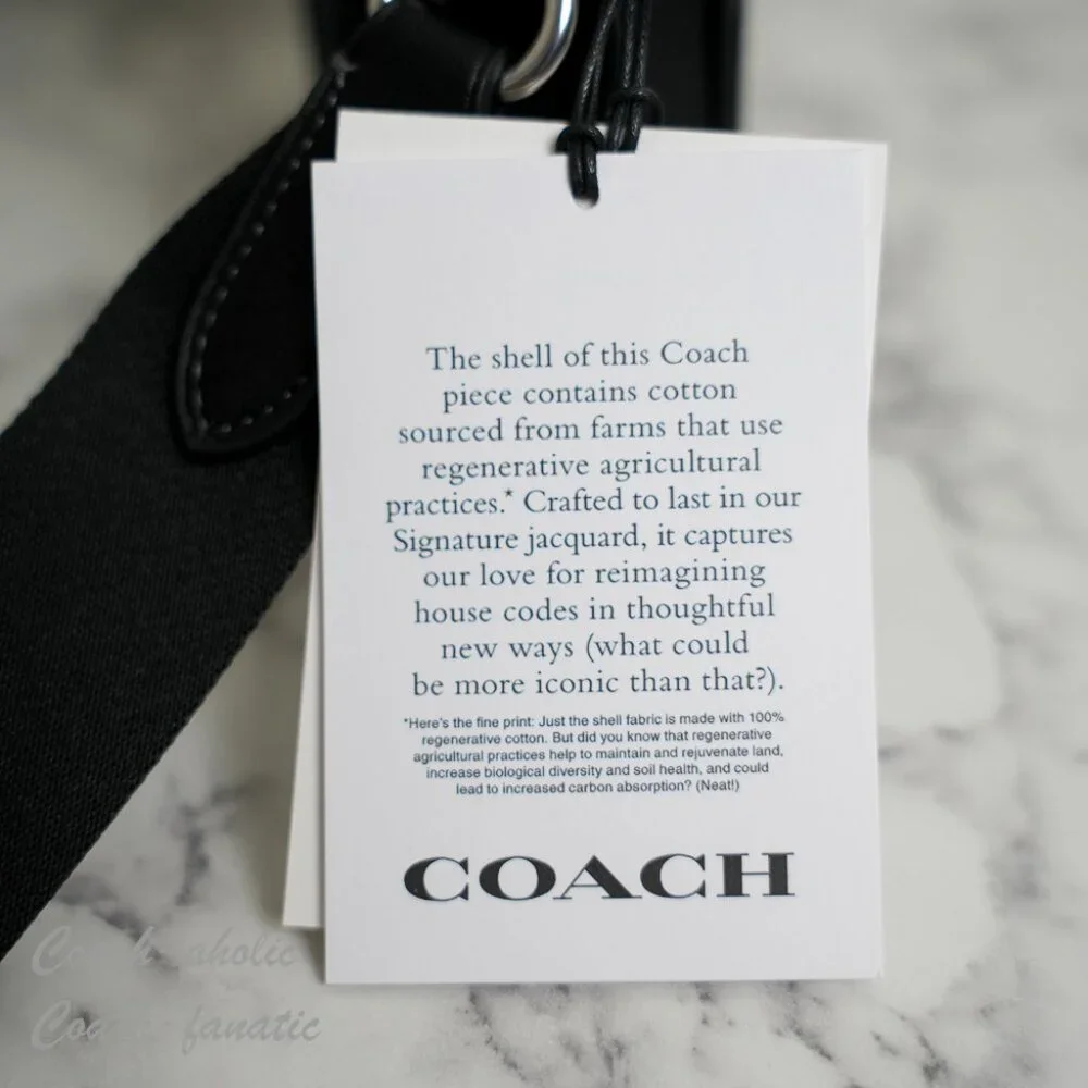 Coach CAJ44 Stanton Crossbody In Signature Denim Silver /Black
